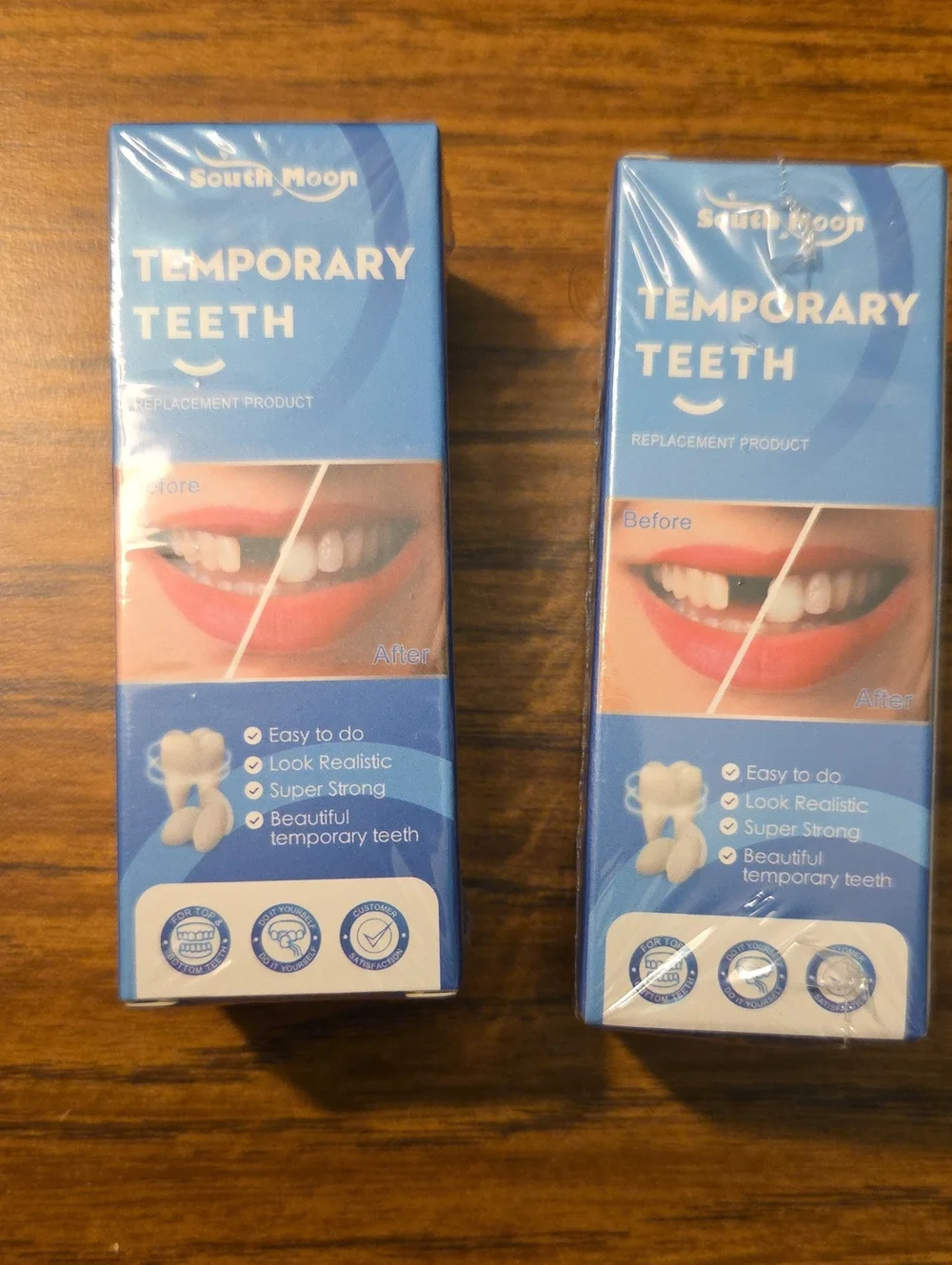 Temporary Teeth - Realistic White Replacement Tooth